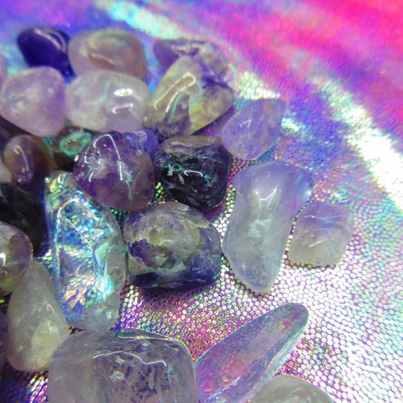 Amethyst Tumbled 3 Ounce Grid Set - Picture 5 of 6
